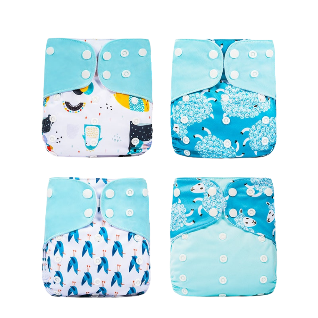 Herbruikbare en lekvrije stoffen luiers voor baby's – ecologisch luierpakket