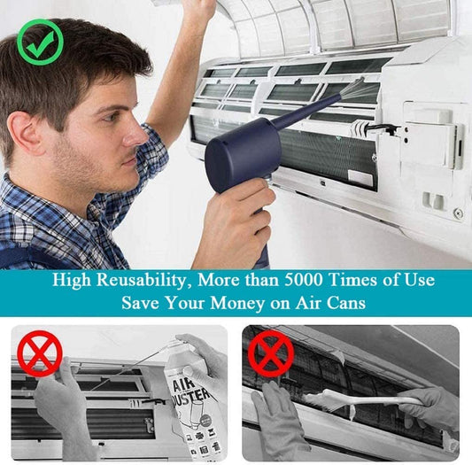 Cordless AIR Duster, Rechargeable Blower for Computer, Keyboard and Electronics Clean