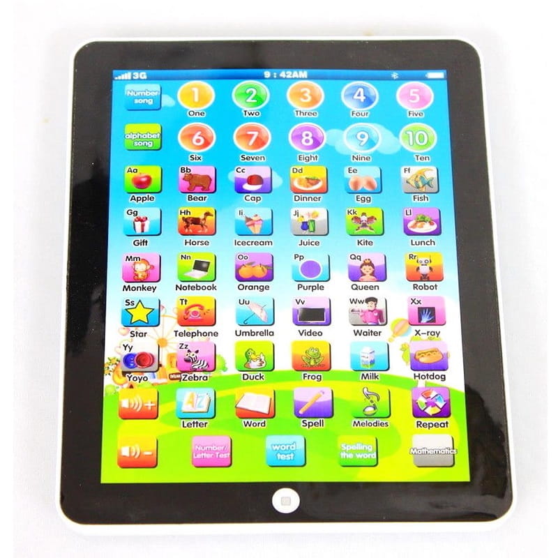 Interactief leertablet voor peuters met geluid, kleuren & quizfunctie – 7,5 inch