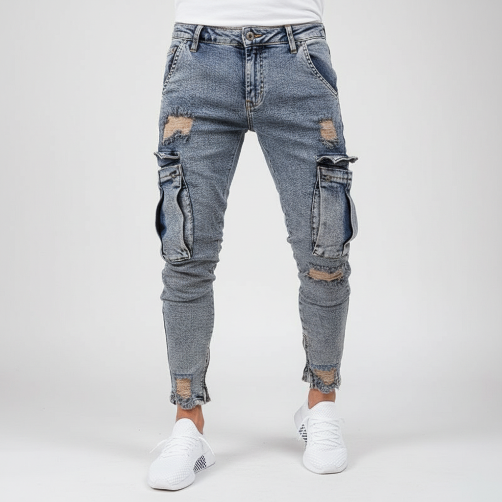 Cargobroek van Denim - Nico