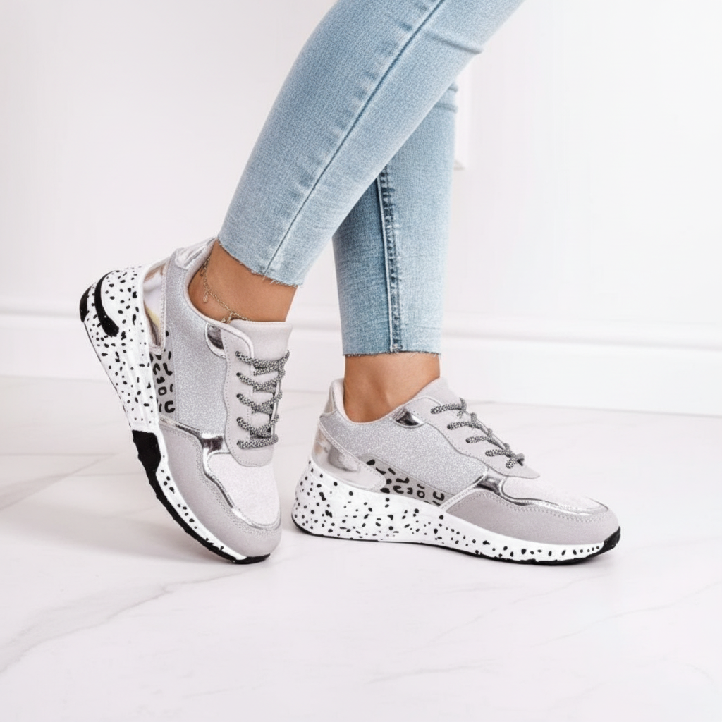 Dames vrijetijds sneaker met profielzool - Miranda