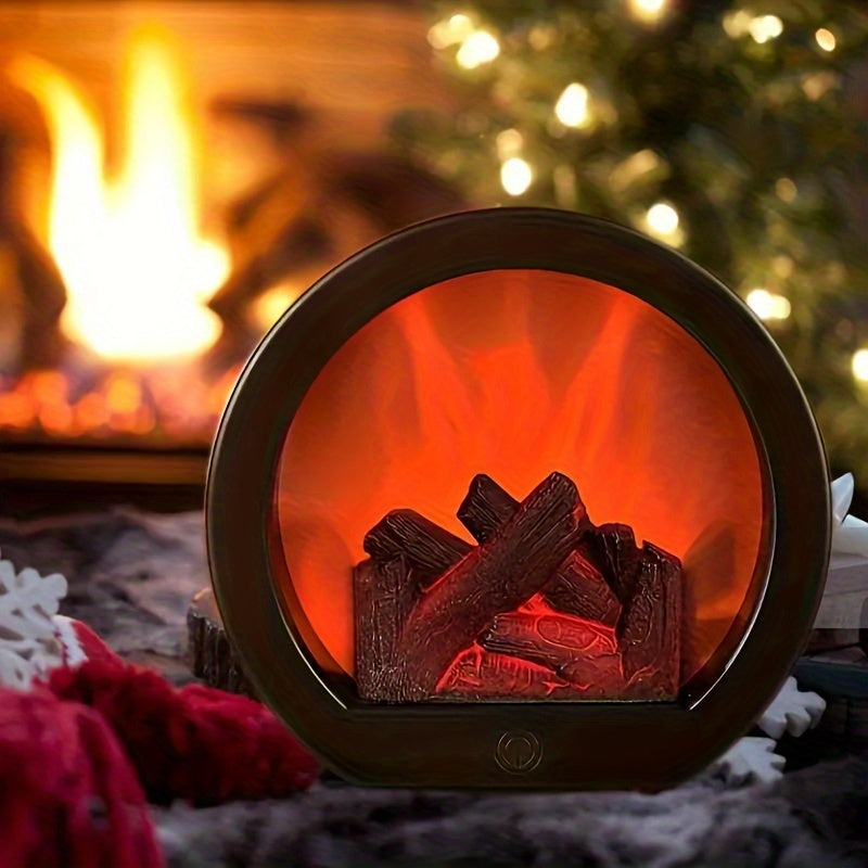 Decoratieve tafellamp met vlam – Aureflame