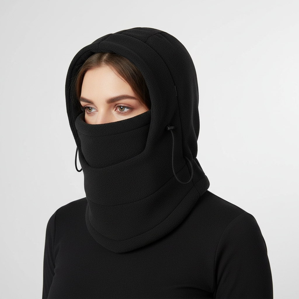 Drievoudige functie Fleece Cap met Gezichtsmasker - HeatHood