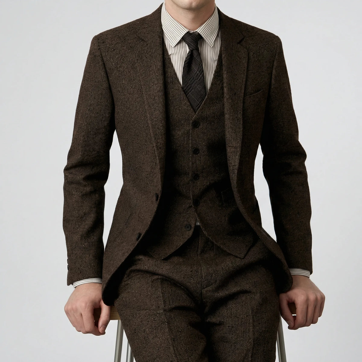 Driedelig slim-fit pak - Ansgar