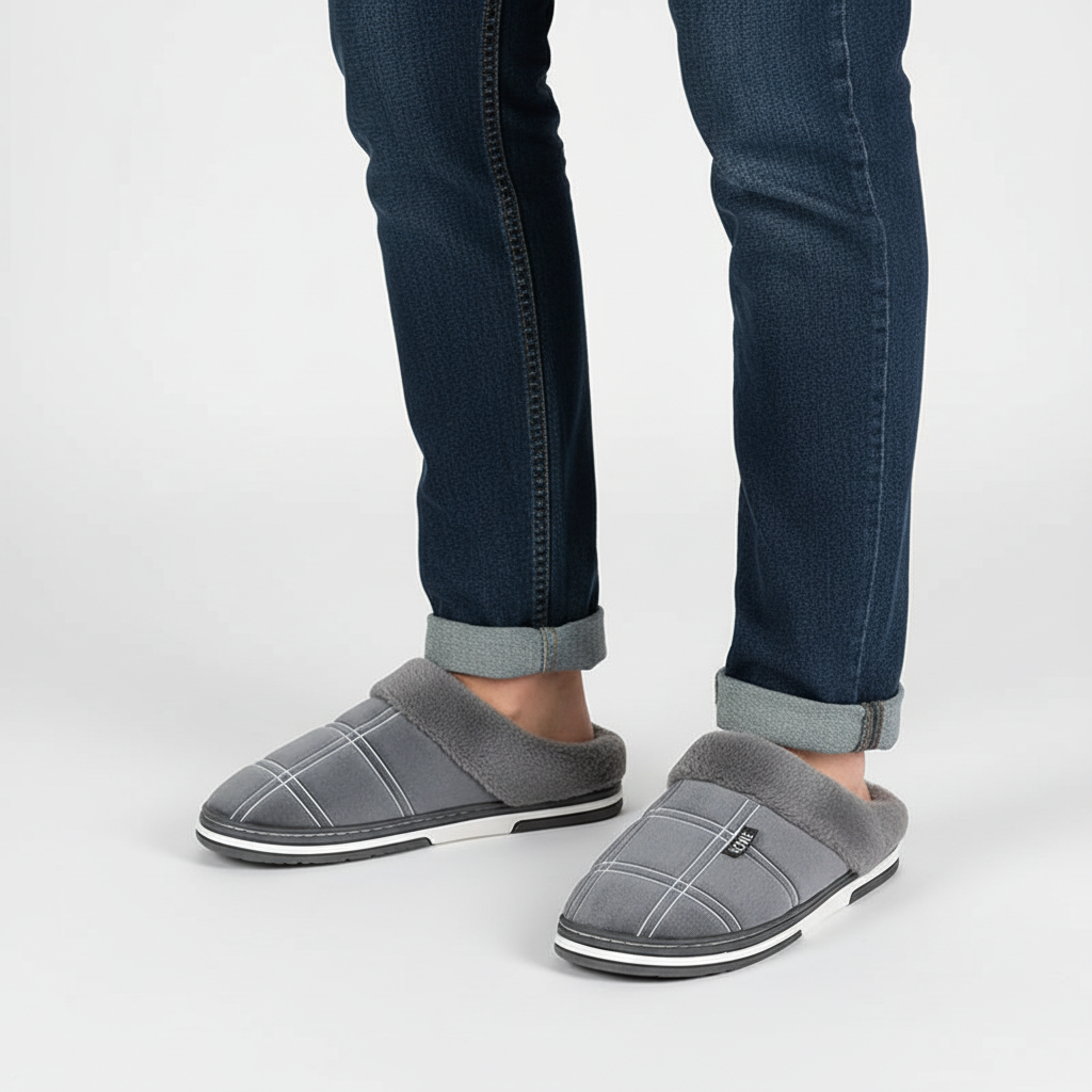 Gevoerde Huisslippers Met Patroon - HomeSlip