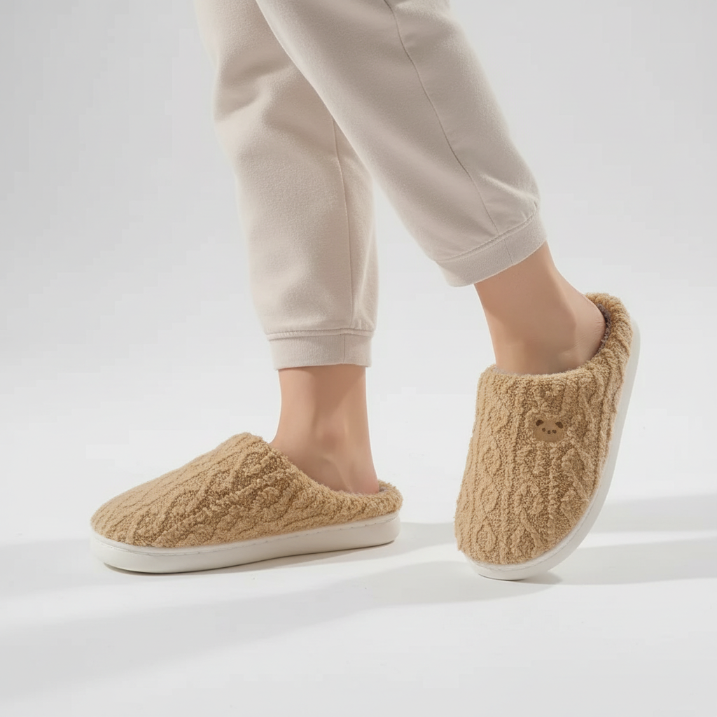 Gevoerde Fluffy Slippers - CozyTinsel
