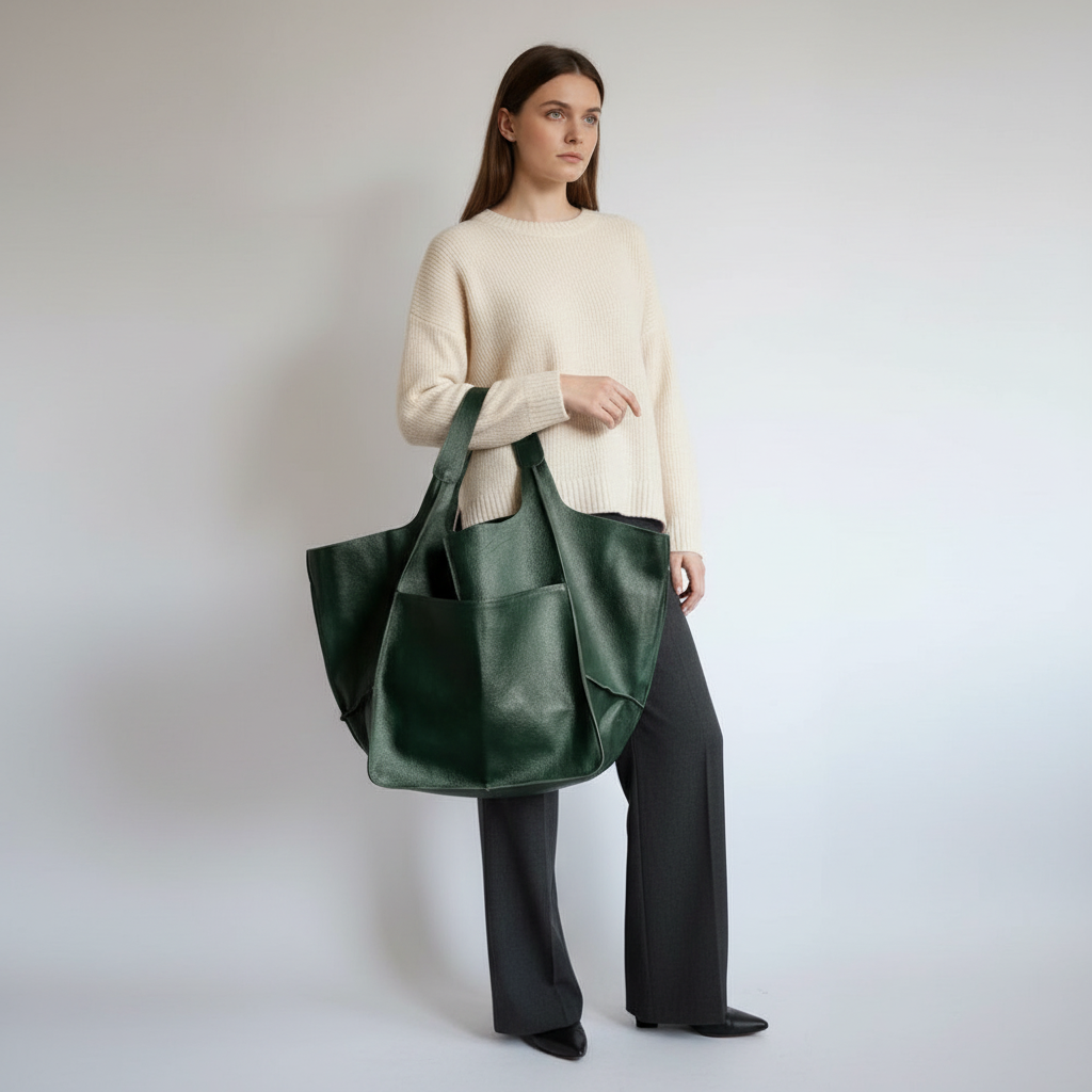 Grote Vegan Leren Tas - FlexiCarry
