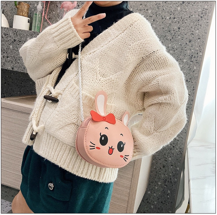 6 Styles Newest Arrival Kids Girl Crossbody Bags Cute Cartoon Animal Coin Purse Handbag Children Wallet Small Coin Bag