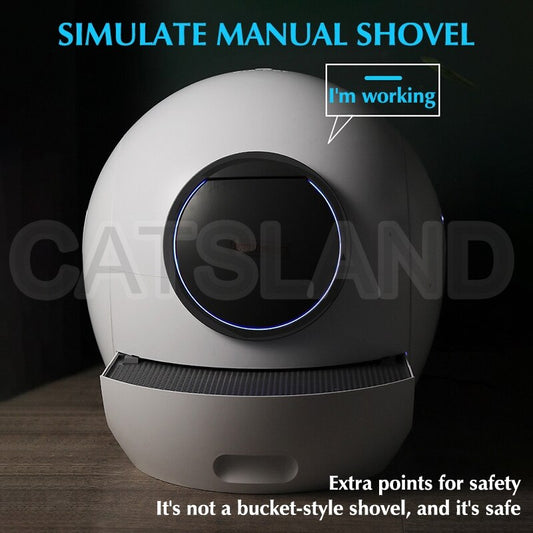 Automatic Self Cleaning Cat Sandbox Toilet Tray APP Remote Control Wi-Fi Supported Smart Cat Litter Box