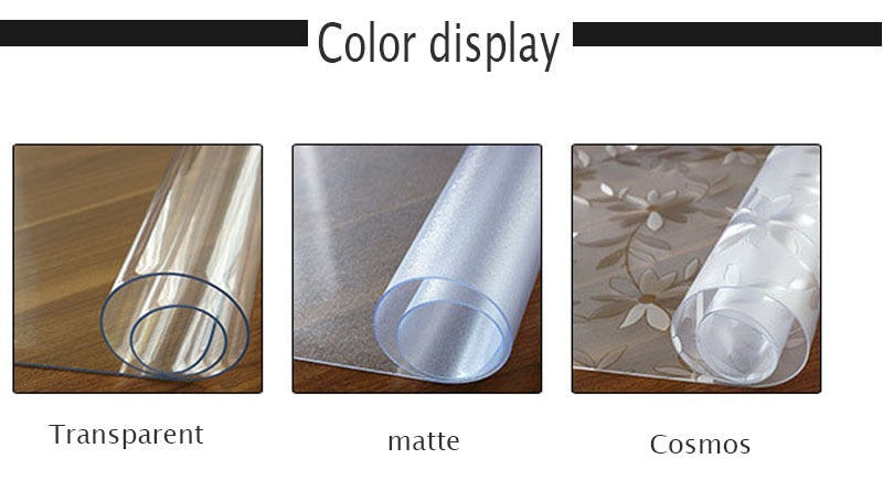 Furniture Thin Glass Table Mat Cover Protection