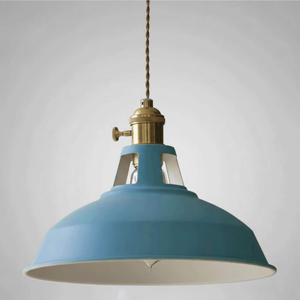 Industriële metalen hanglamp - IndustroGlow