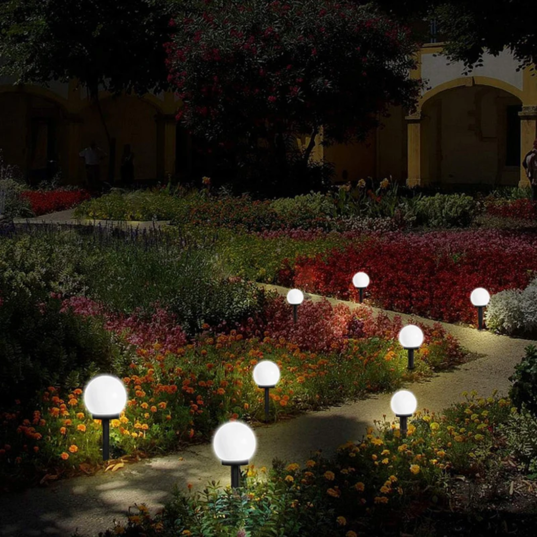 Bolvormige solar tuinlamp - BrightSphere