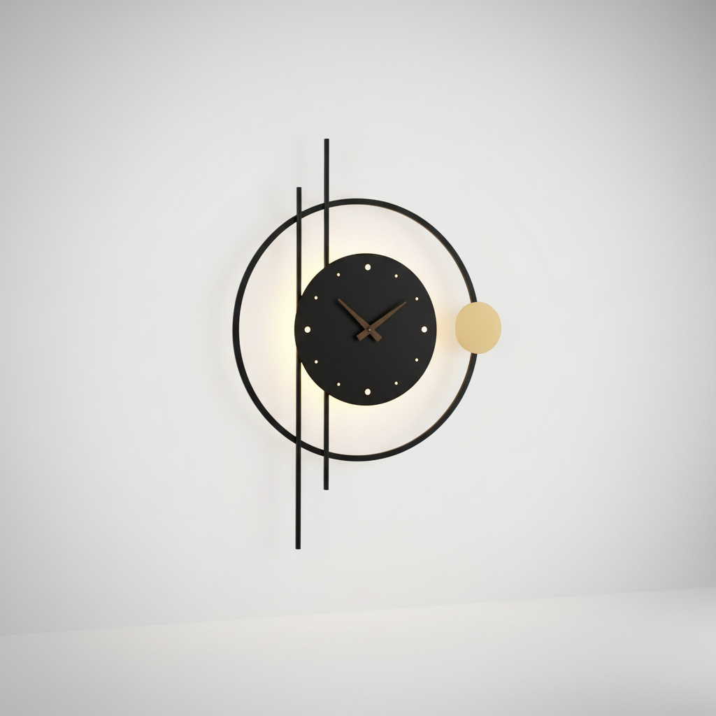 Metaal-acryl wandlamp - OrbitLite