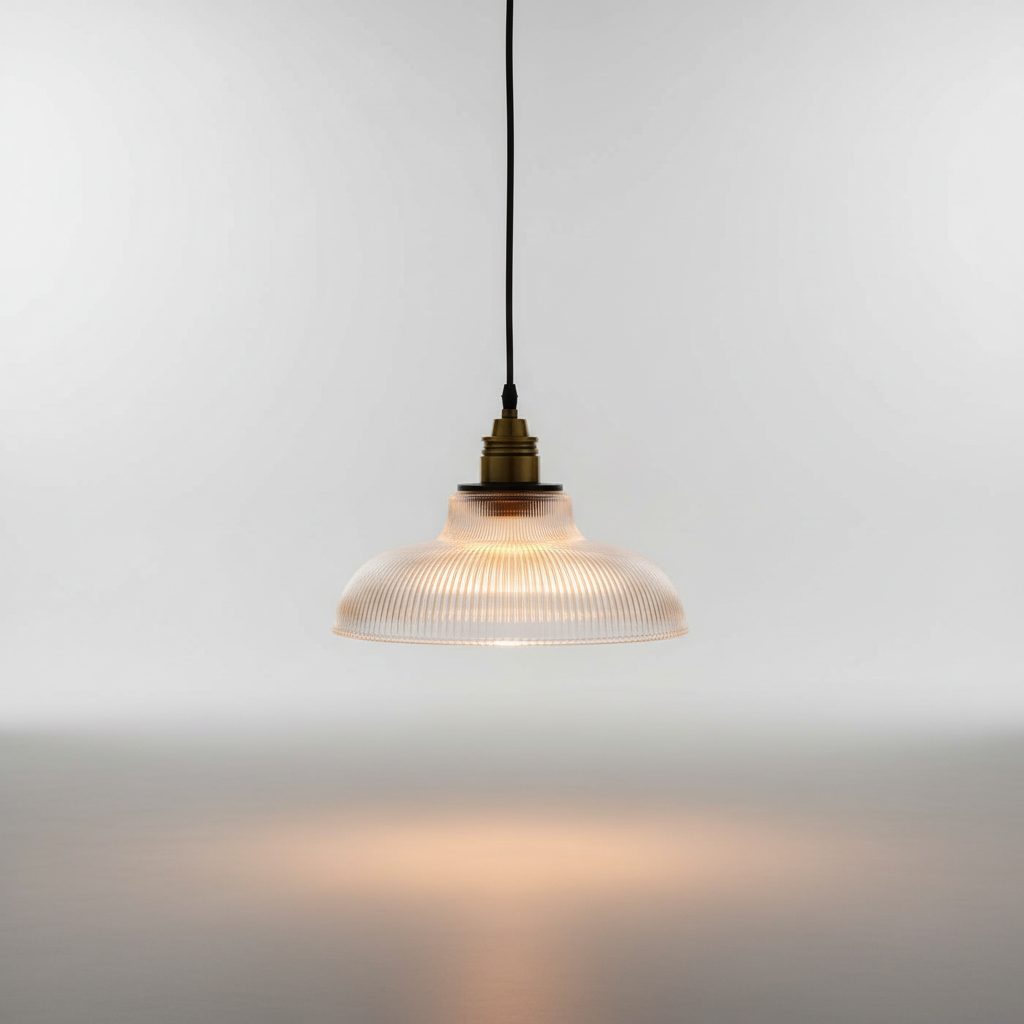 Moderne metalen glazen hanglamp - AmbiGlow