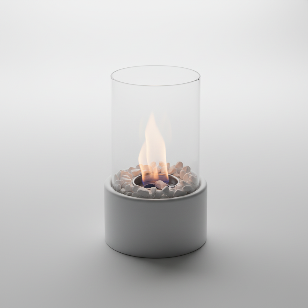 Decoratieve lantaarn met metalen basis - HearthLume