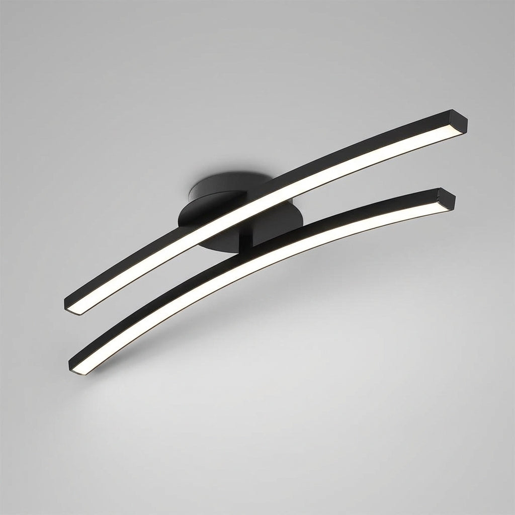 Moderne gebogen plafondlamp – Curvion