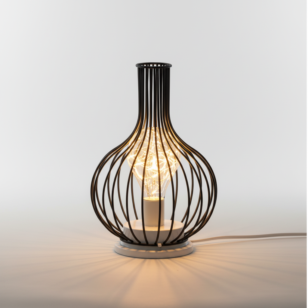 Moderne metalen tafellamp - LuxeBeam
