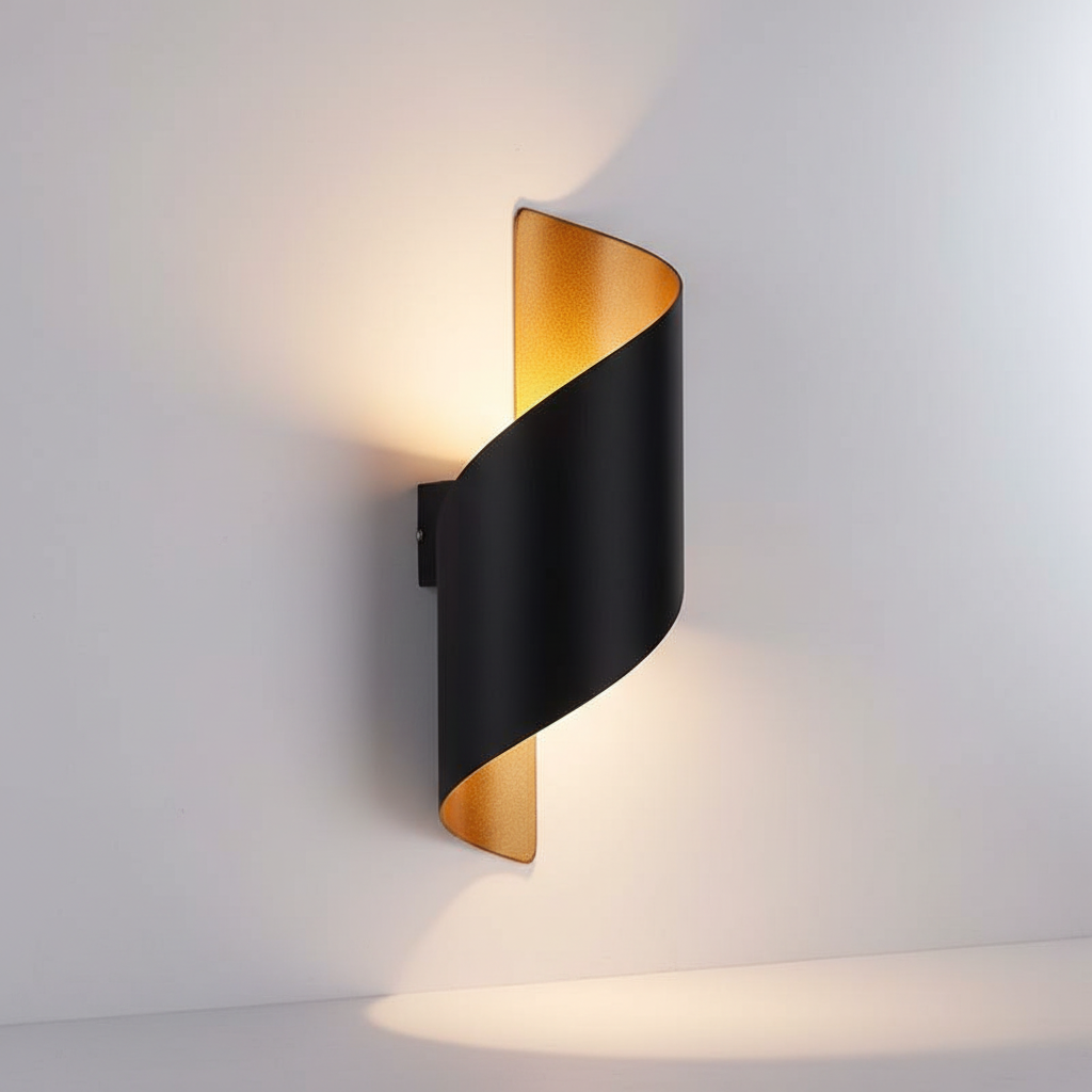 Moderne spiraalvormige muurlamp - Twistify