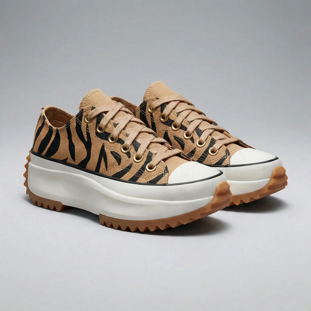 Plateau-sneaker met vetersluiting - Evelyn