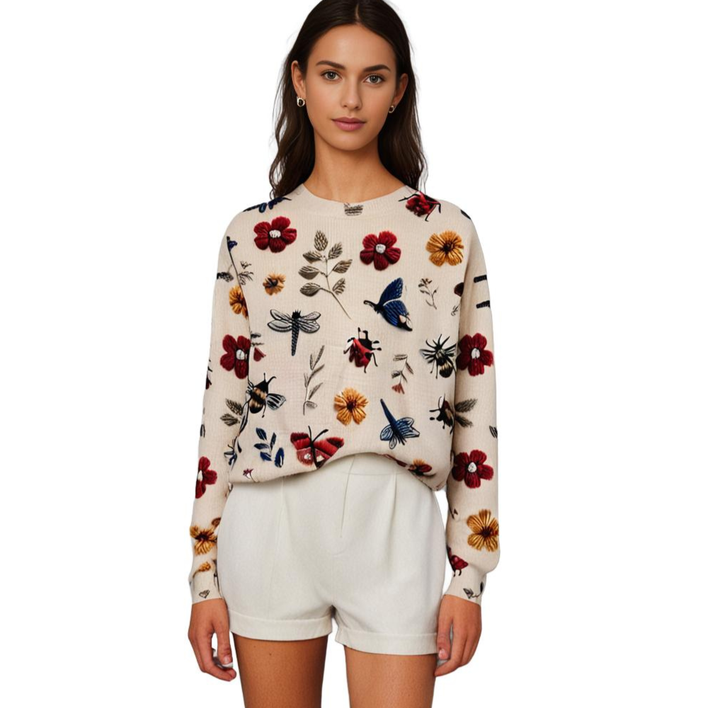 Vrolijke Damestrui met Bloemenprint - Fleur