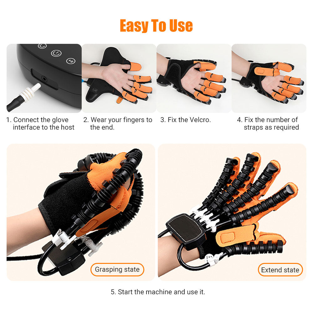 Hand Robot Gloves Massage Rehabilitation Therapy