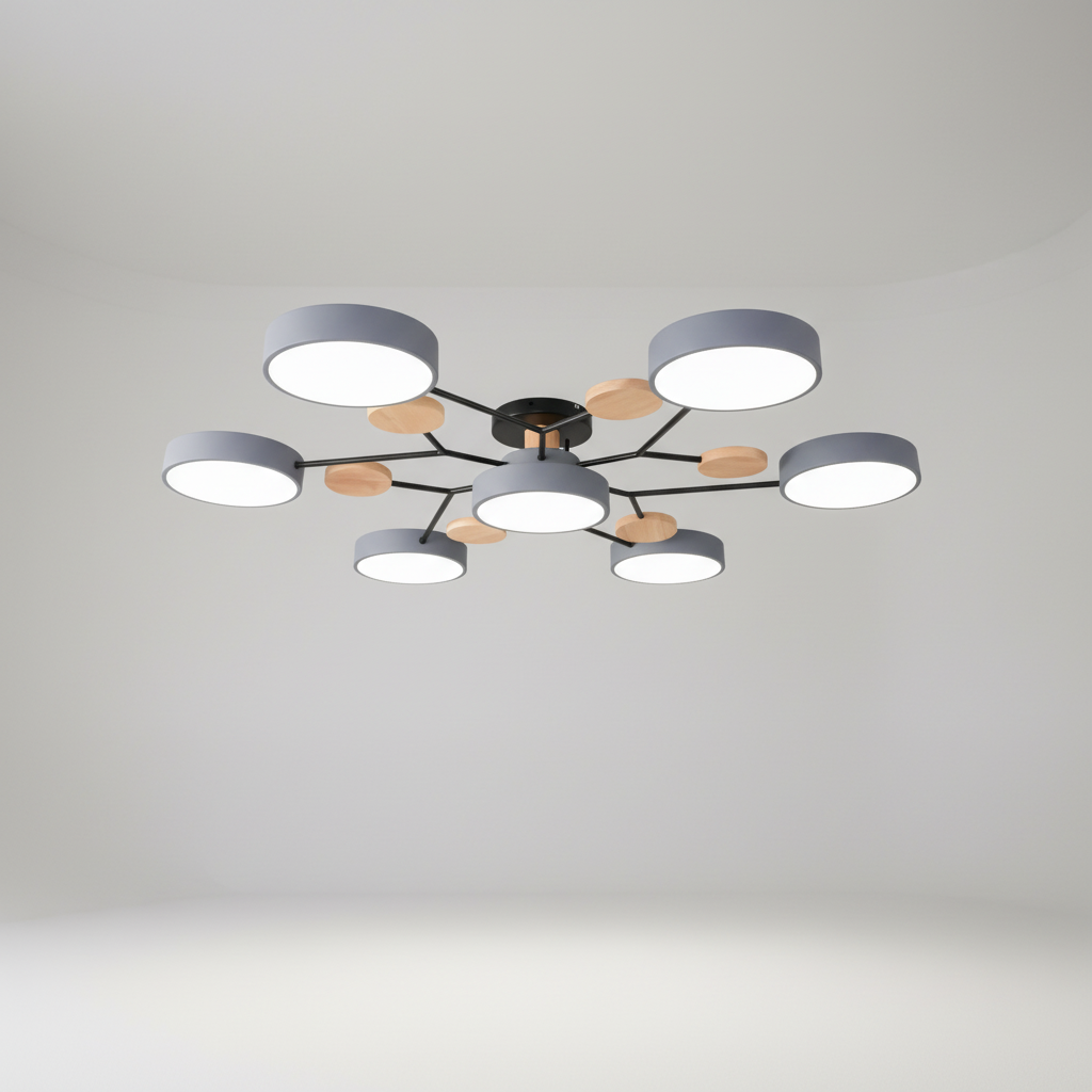 Scandinavische LED-plafondlamp - SkandiGlow
