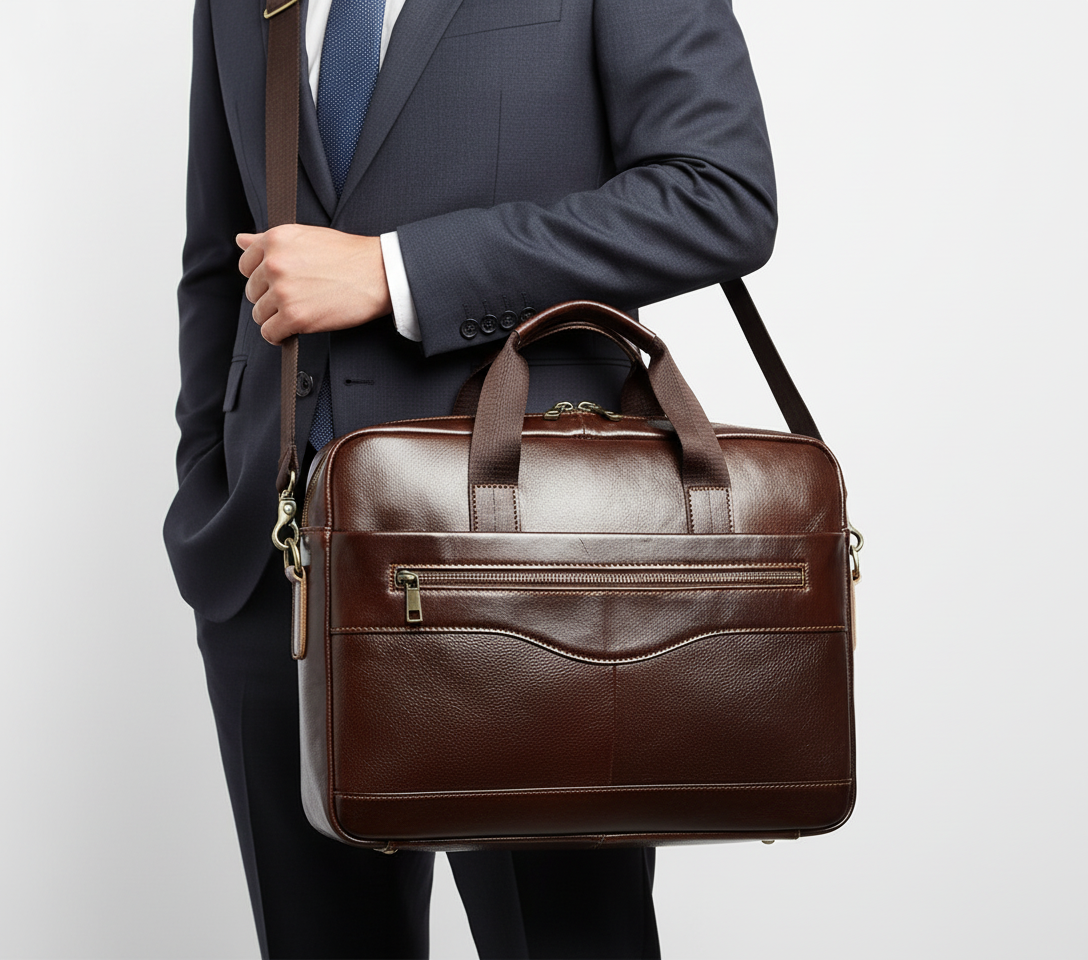 Laptoptas van leer - LederTore