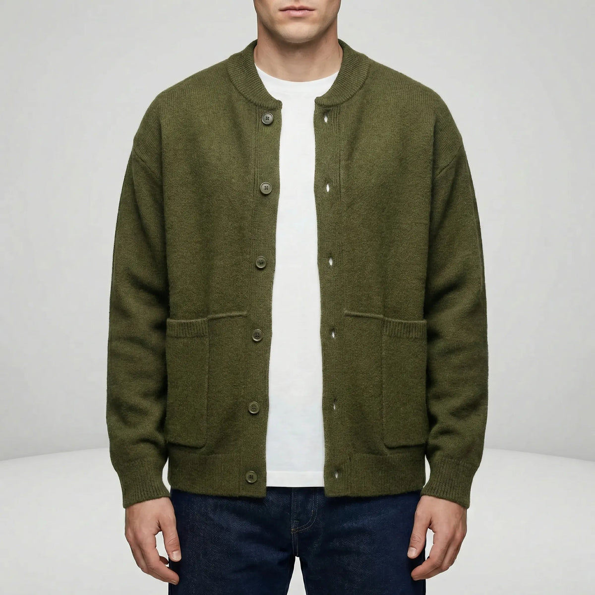 Gebreid vest met knoopsluiting - Tristan