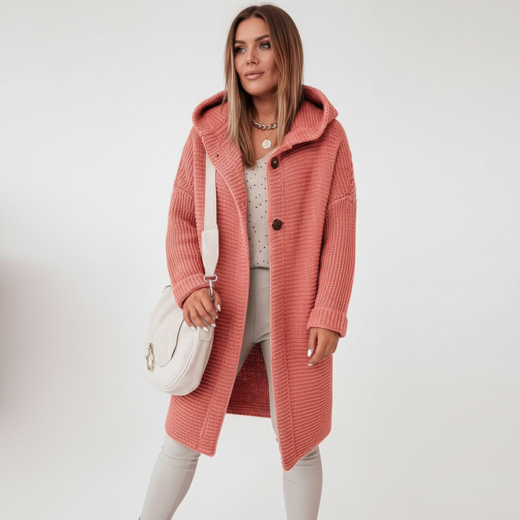Gebreide Vest met Capuchon - Isabella