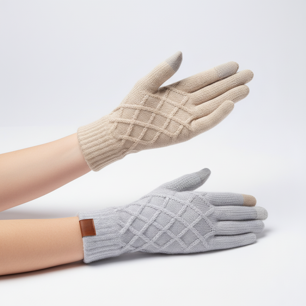 Thermisch Gebreide Binnenvoering Handschoenen - FleeceKnit