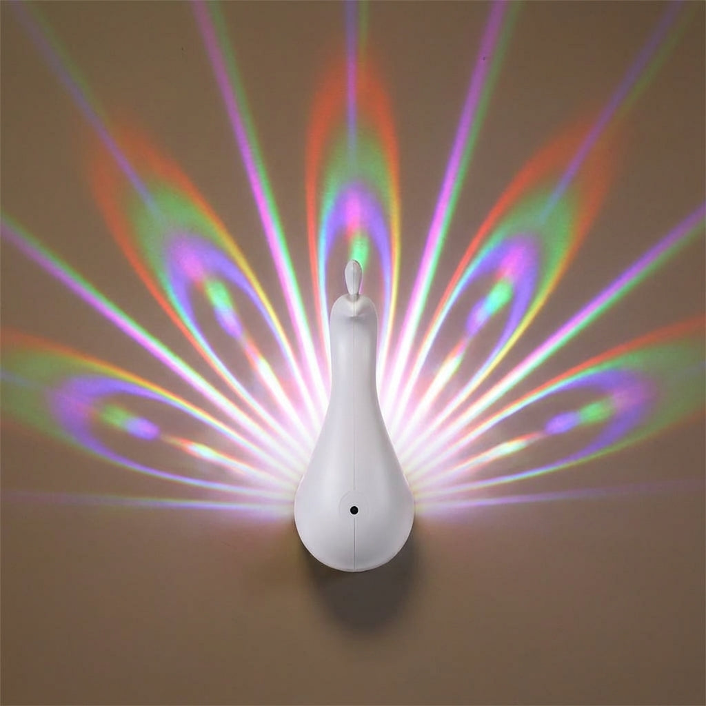 Wandgemonteerde kleurprojector – Gloeiende vlinder