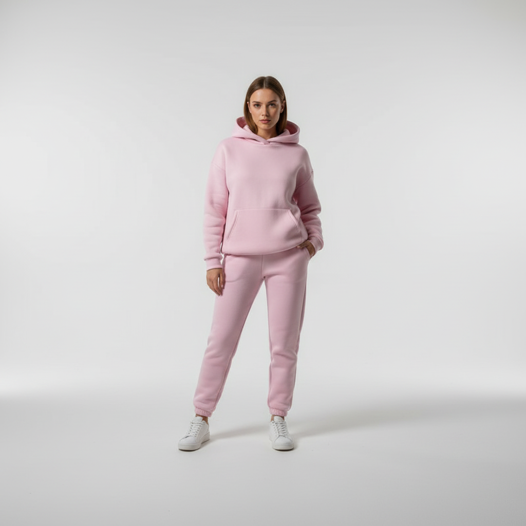Zacht fleece trui-set - Marie