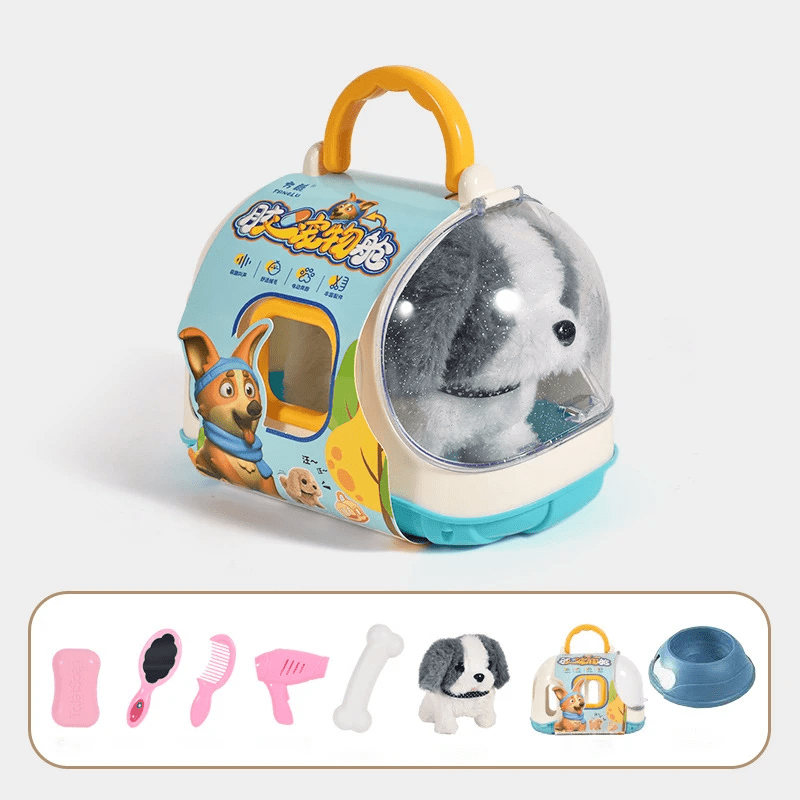 Loopende pluchen hond met bewegingsfunctie – interactief knuffeldier voor kinderen