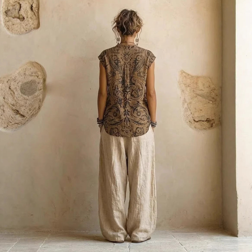Dames 3-Delige Set Shirt Broek