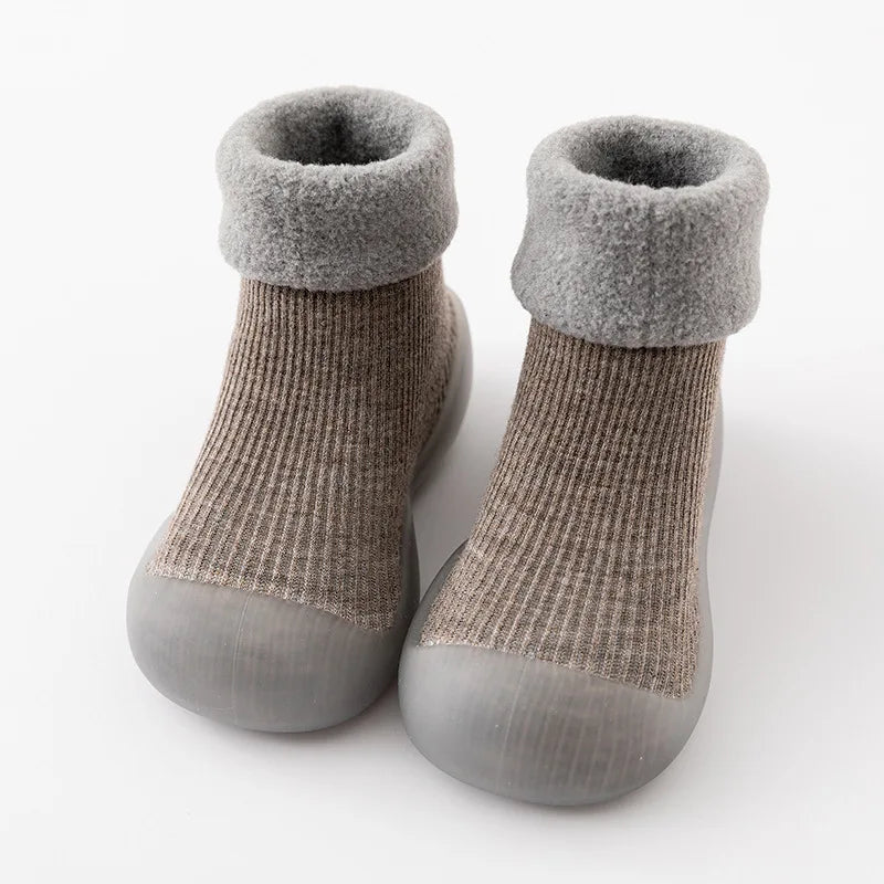 Herfstige antislip peutersokken met rubberen zool – 1 kopen, 1 gratis actie