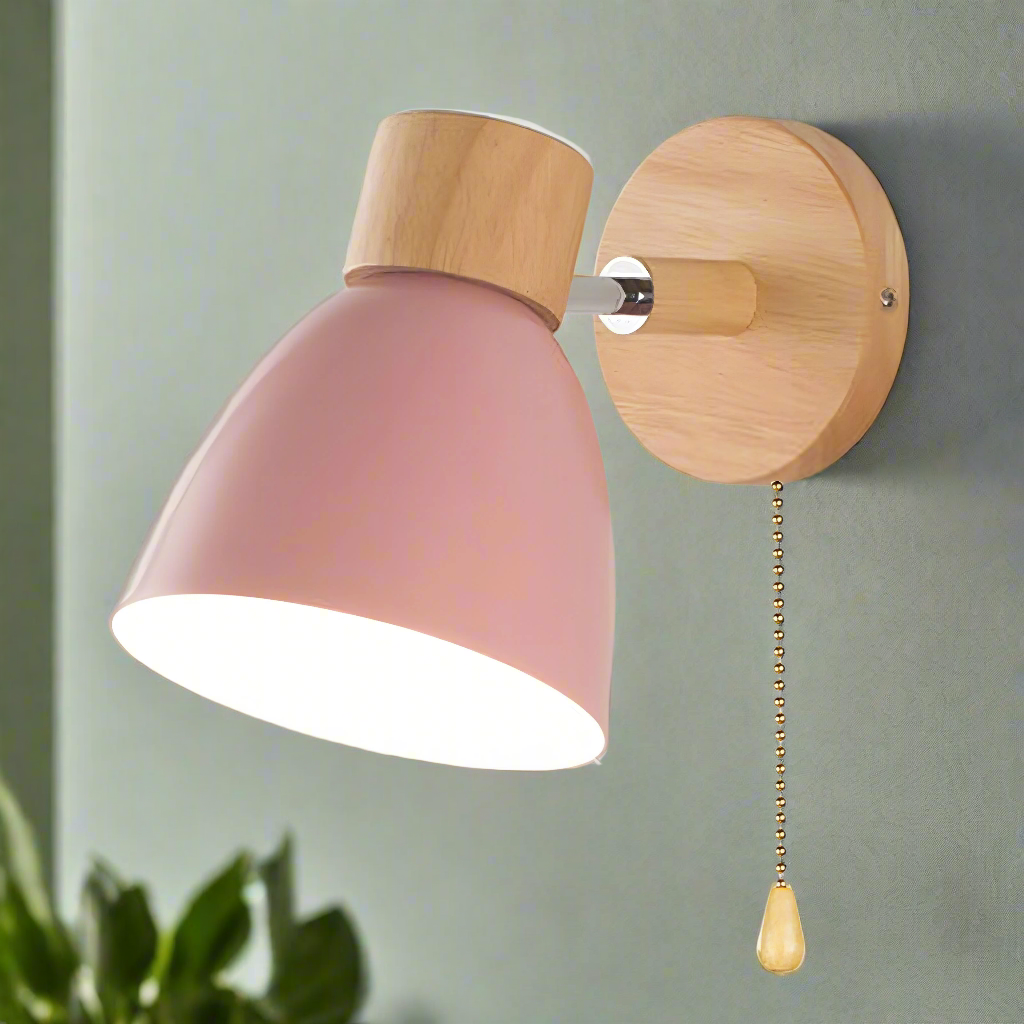 Scandinavische wandlampen met trekschakelaar