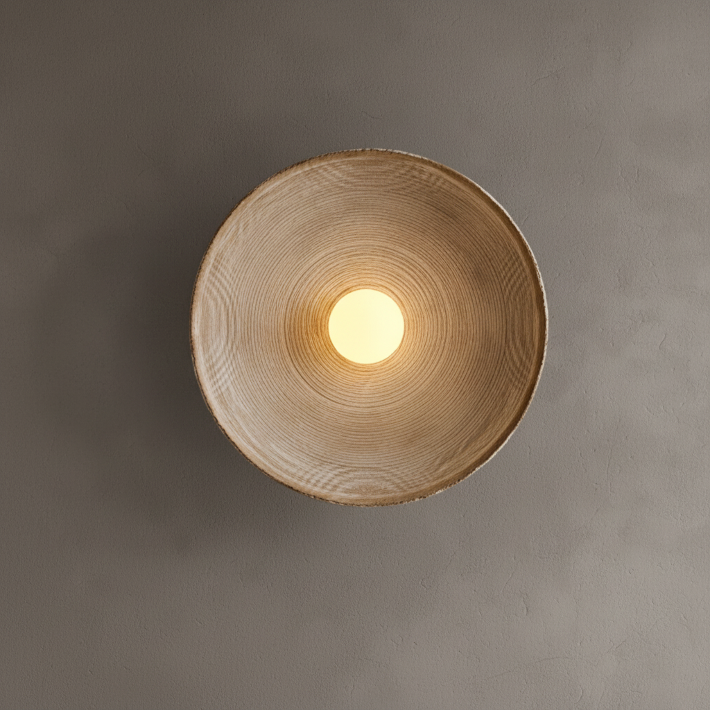 Ronde wandlamp van glashars - ResinLighto