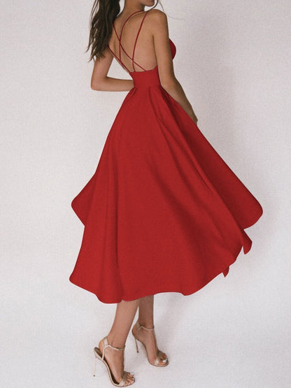 Strappy V-hals Jurk - Noa
