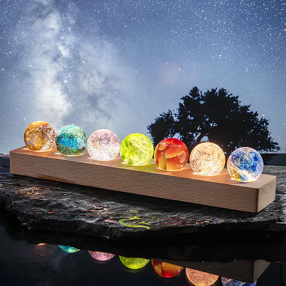 Lichtgevende Kosmische Kristallen - AstroGlow Orbs