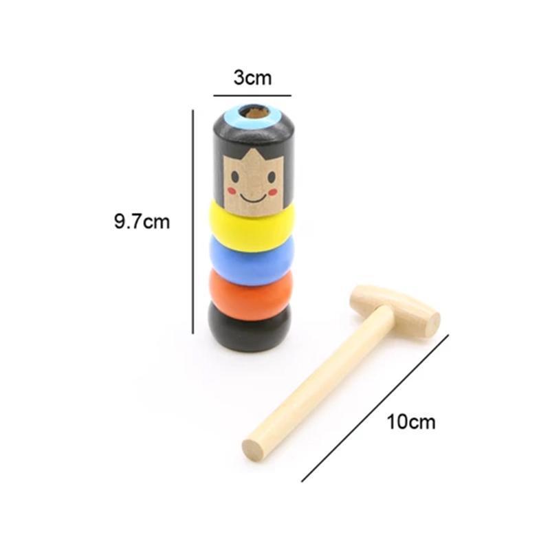 Flexibele houten acrobaat – Bevordert behendigheid & creatief denken (1+1 gratis)