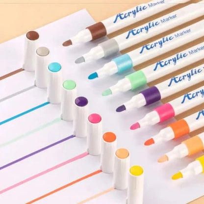 Acrylverfstiften voor kinderen en knutselprojecten – verkrijgbaar in 12 tot 48 kleuren