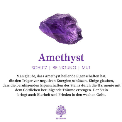 Maansster Kleurveranderende Alexandriet en Amethist Verlovingsring - Elara