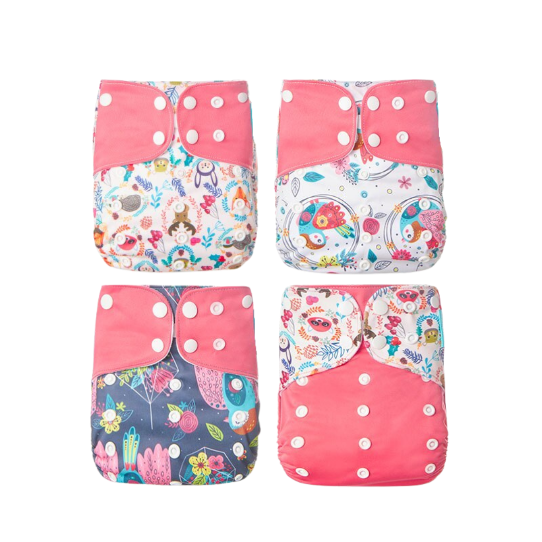 Herbruikbare en lekvrije stoffen luiers voor baby's – ecologisch luierpakket