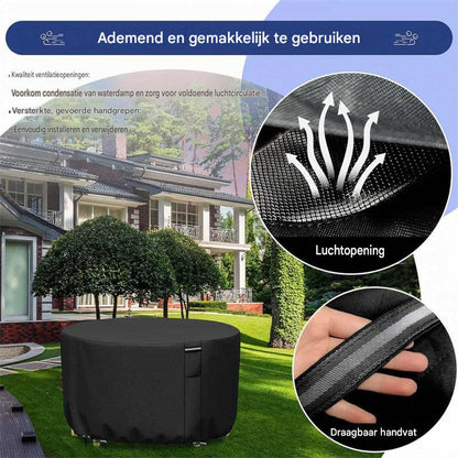 Ronde tuinmeubelhoes met luchtventilatie
