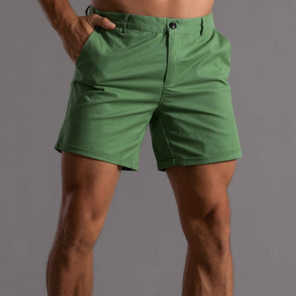 Herenkorte strandbroek met knopen