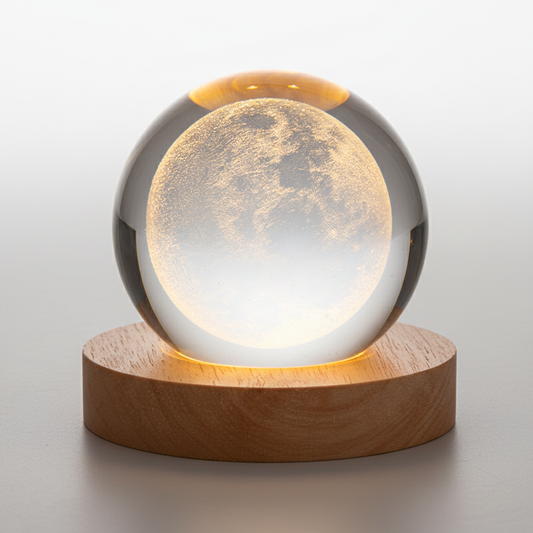 3D kristallen bolvormige nachtlamp - MoonlitOrb