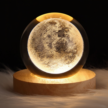3D kristallen bolvormige nachtlamp - MoonlitOrb