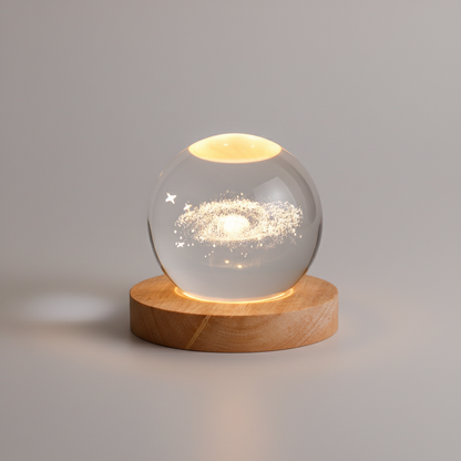 3D kristallen bolvormige nachtlamp - MoonlitOrb