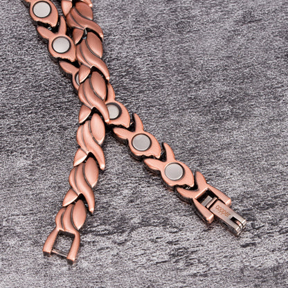 Koperen Magnetische Armband met Visdesign en Elegante Stijl
