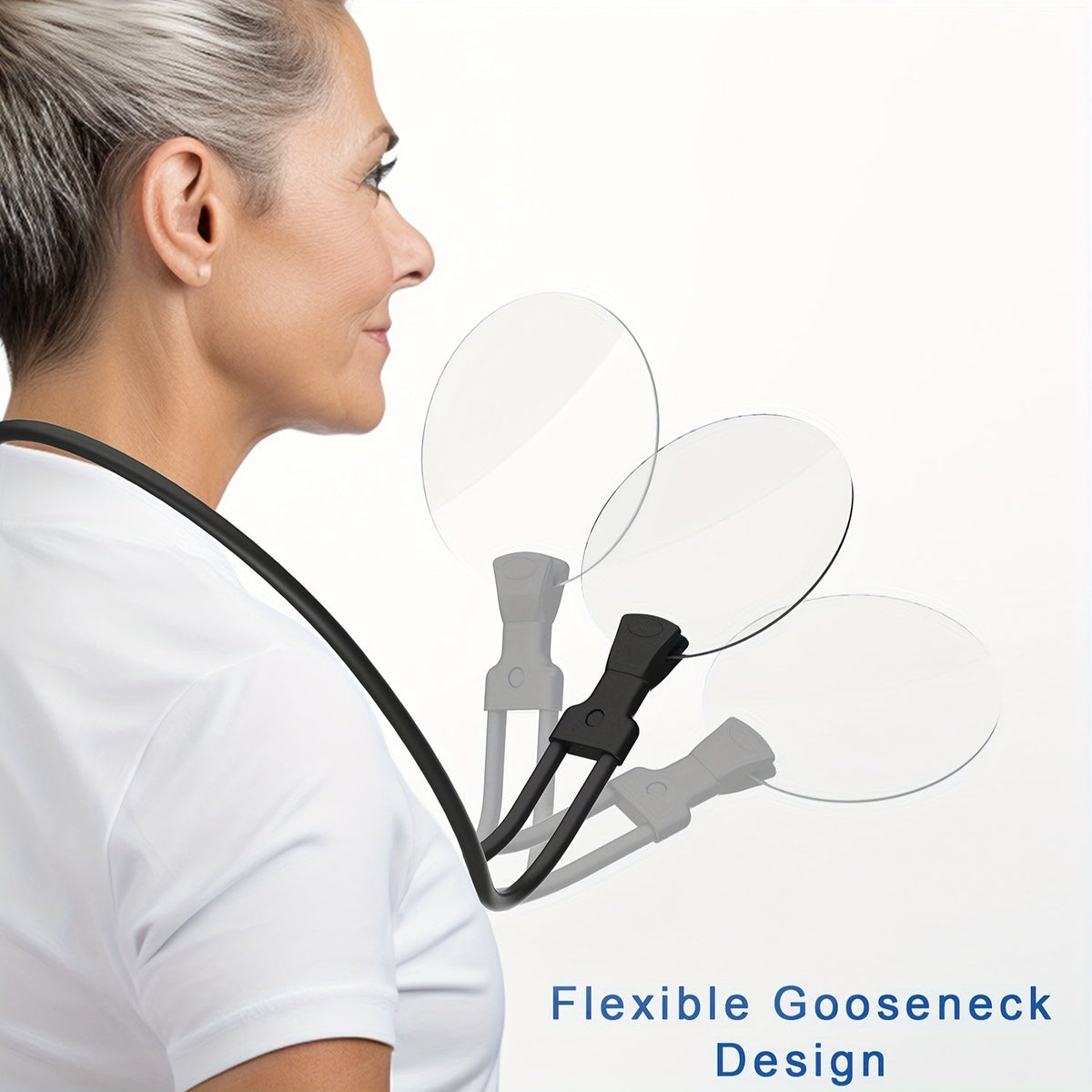Handsfree Vergrootglas met Nekhouder – 5x Vergroting voor Lezen